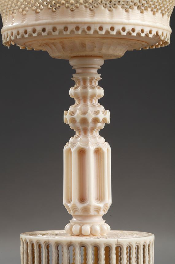 Early 19th century TURNED and carved IVORY CUPs | MasterArt